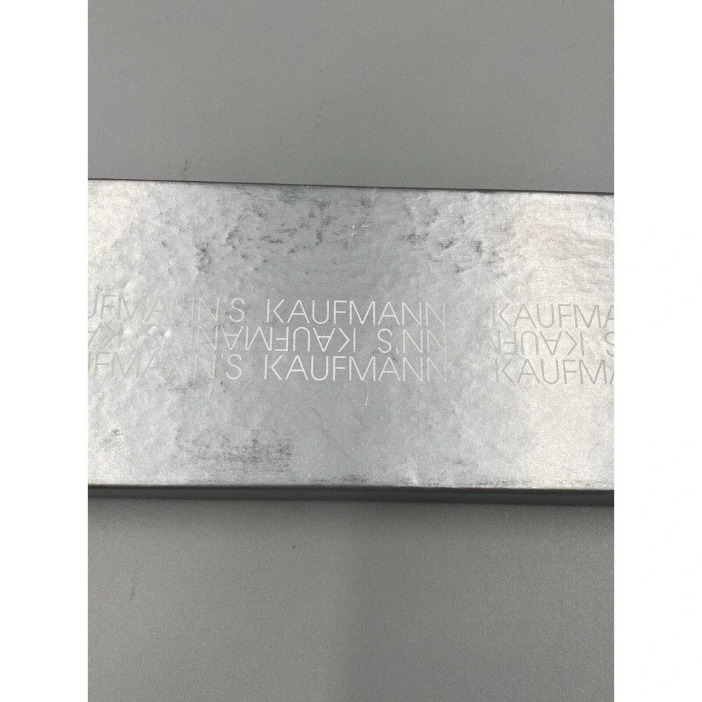 Vtg Royal Limited 3”‎ Silver Santa Claus Christmas Ornament Kaufmann’s